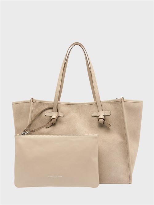 Shopping Marcella in pelle con pochette coordinata GIANNI CHIARINI MARCELLA | BS8990CMNUDE